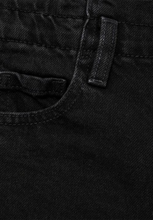 MANGO - Jeans paperbag - black