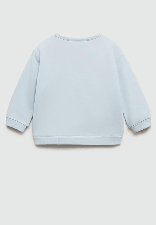 MANGO - Sweatshirt pockets - light/pastel blue
