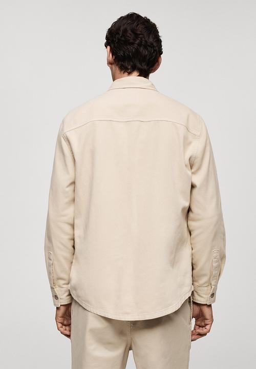 MANGO - Overshirt jazz - beige