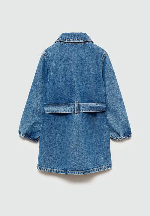 MANGO - Dress aina - open blue2