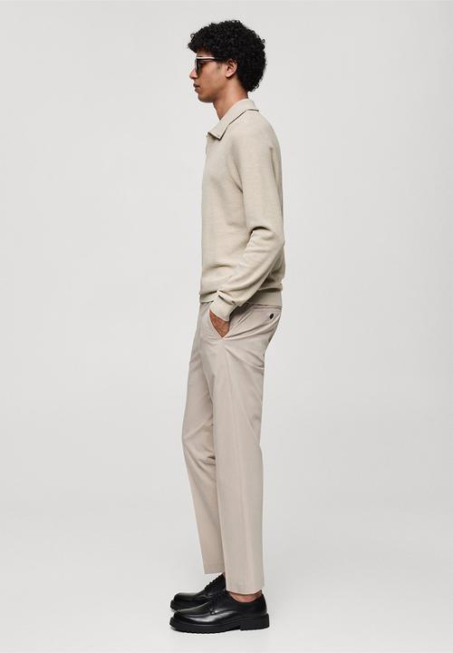 MANGO - Sweatertenp - sand