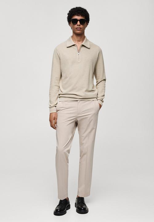 MANGO - Sweatertenp - sand