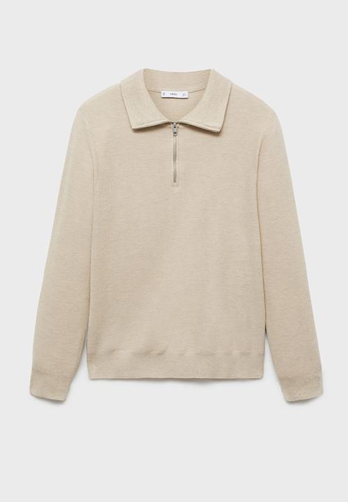 MANGO - Sweatertenp - sand