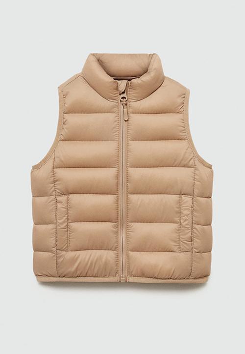 MANGO - Waistcoat alvarito - light beige