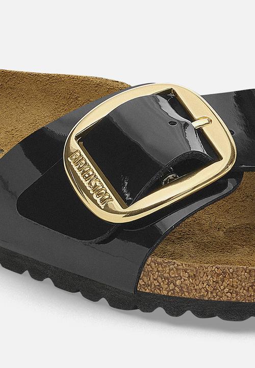 Birkenstock - Madrid big buckle narrow - patent black gold