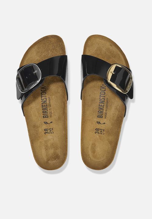 Birkenstock - Madrid big buckle narrow - patent black gold