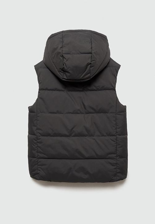 MANGO - Waistcoat mario - charcoal
