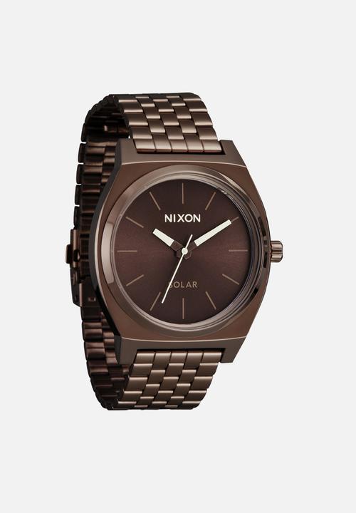 Nixon - Time teller solar - chocolate & cappuccino