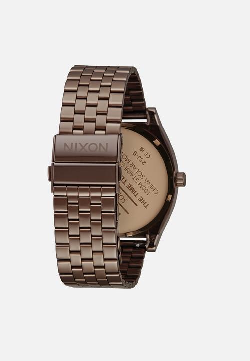 Nixon - Time teller solar - chocolate & cappuccino