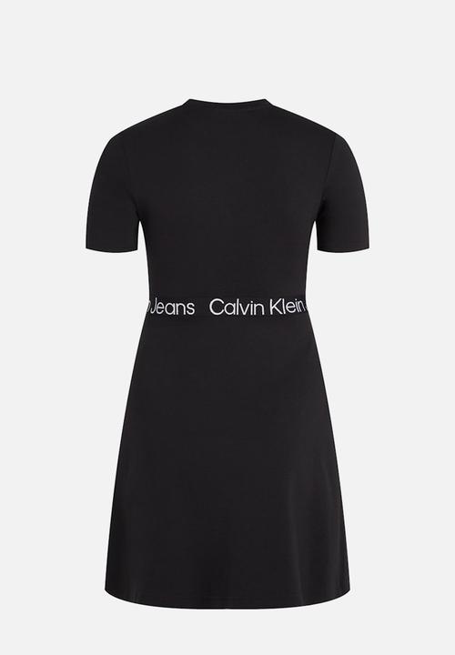 Calvin Klein - Plus tape milano short sleeve dress - ck black