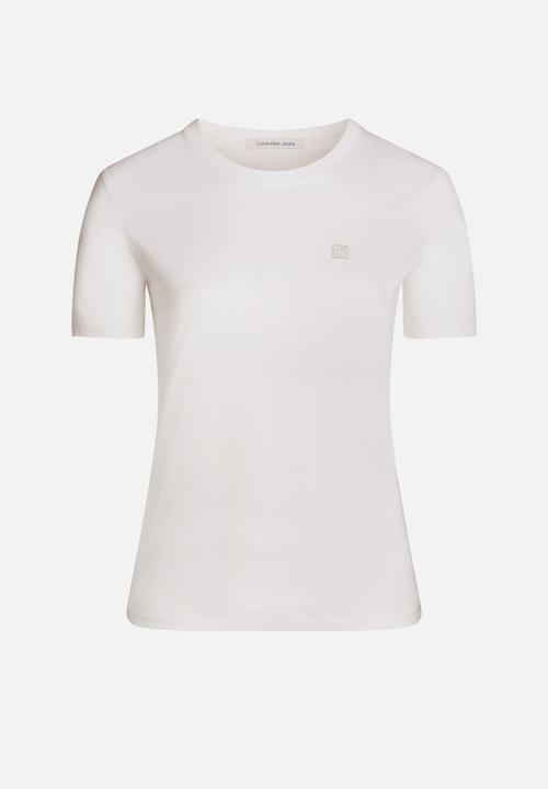Calvin Klein - Plus diffused ck regular tee - ivory