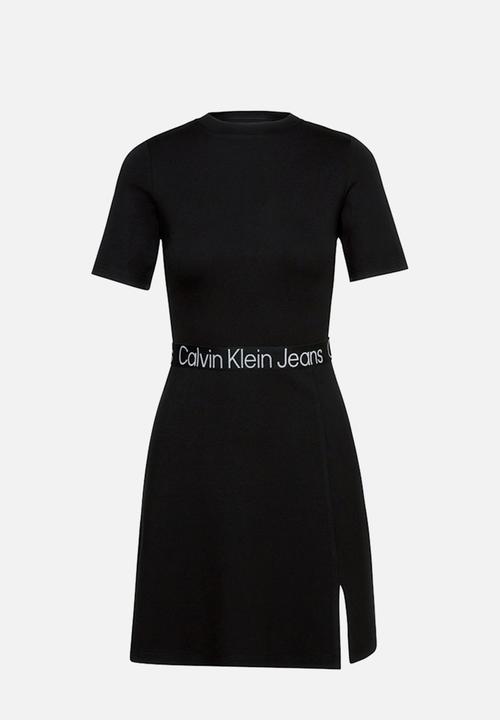 Calvin Klein - Tape milano short sleeve dress - ck black