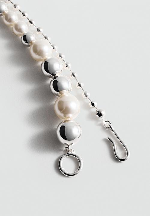 MANGO - Necklace lourdes - silver
