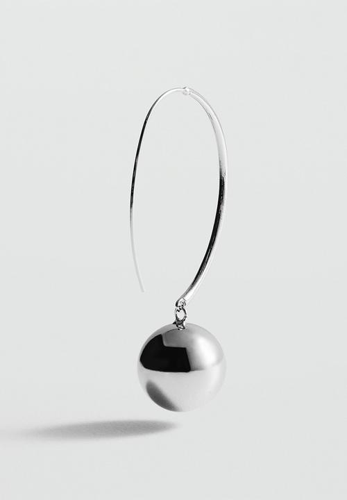 MANGO - Earrings leire - silver