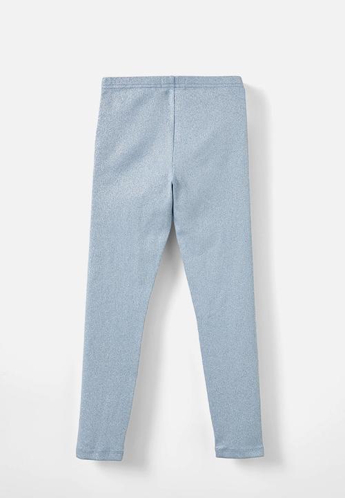 Cotton On - Huggie tights - dusty blue/sparkle
