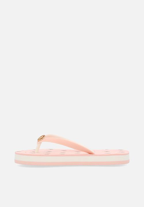 POLO - Monogram flip flop - pink