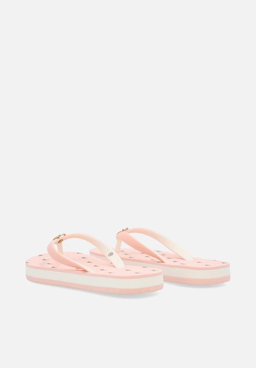 POLO - Monogram flip flop - pink