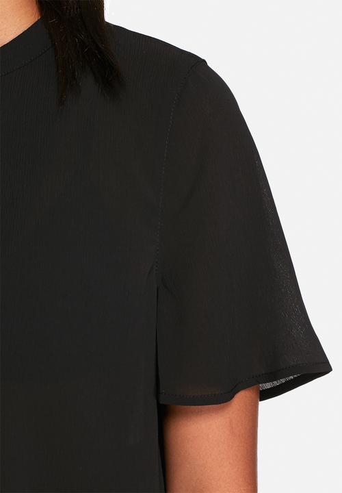 Neon Rose - Plunge neck blouse 
