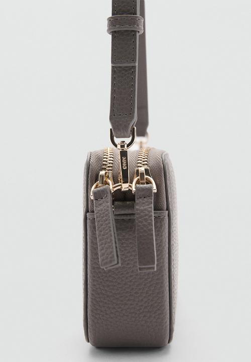 MANGO - Crossbody bag donga -Gray
