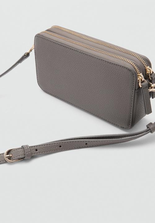 MANGO - Crossbody bag donga -Gray