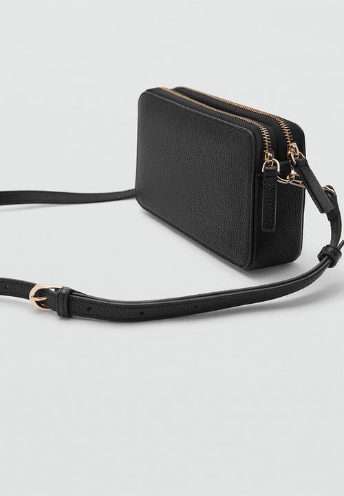 MANGO - Crossbody bag donga -Black