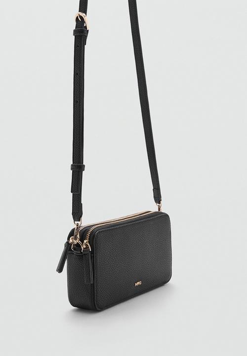 MANGO - Crossbody bag donga -Black