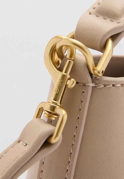 MANGO - Bucket bag mike - light/pastel brown