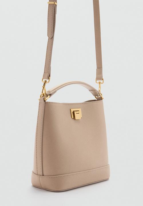 MANGO - Bucket bag mike - light/pastel brown