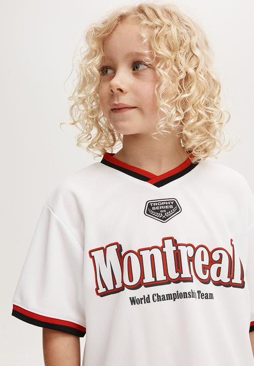 Cotton On - Pit stop short sleeve collar tee - white/montreal
