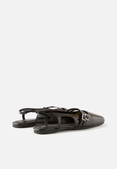 Cotton On - Ziggy slingback ballet - black box