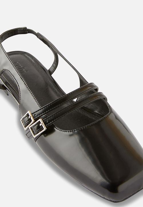 Cotton On - Ziggy slingback ballet - black box