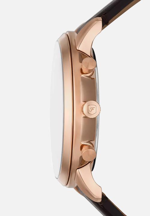 Fossil - Neutra Chronograph, Rose Gold-Tone Stainless Steel Watch - FS6073
