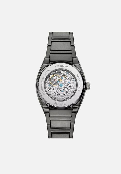 Fossil - Everett Automatic Smoke Stainless Steel Watch - ME3206