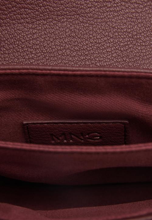 MANGO - Crossbody bag corina -dark red