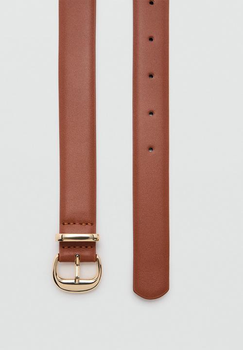 MANGO - Belt mestuds - brown