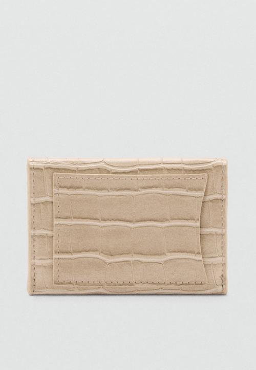 MANGO - Purse butter - light beige