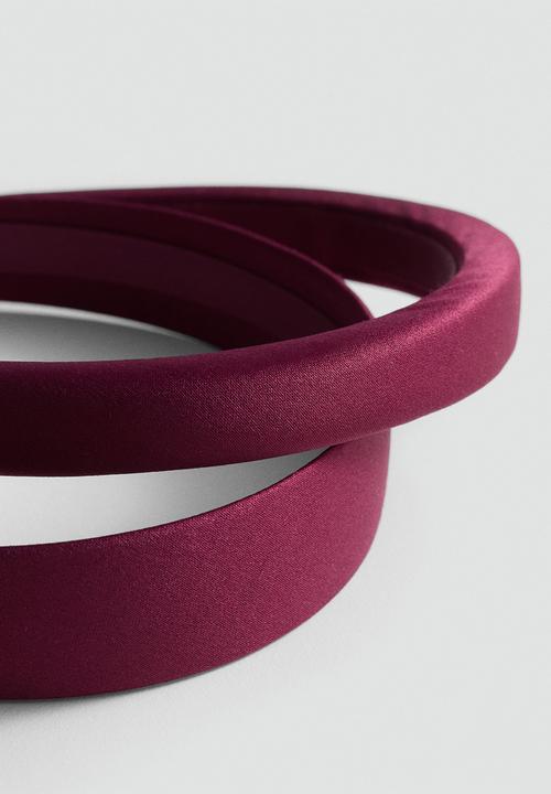 MANGO - Hairband carolyn - dark red