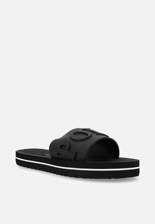 POLO - Platform convexed pool slide - black