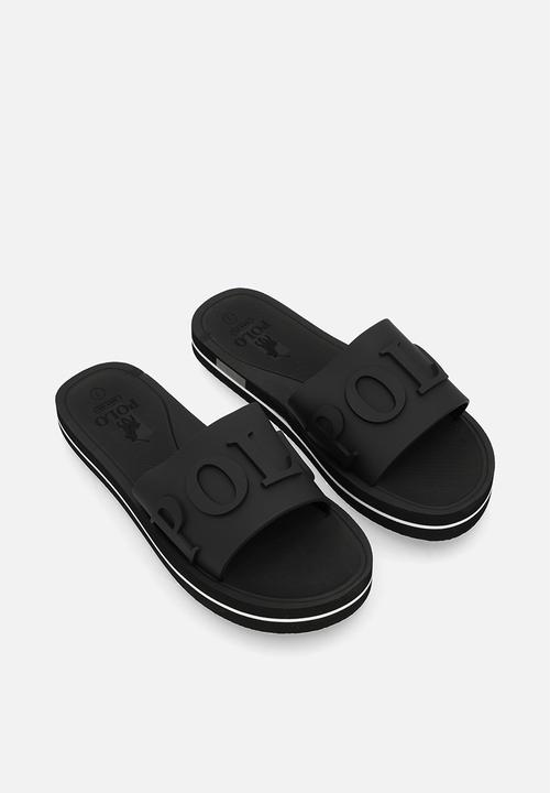 POLO - Platform convexed pool slide - black