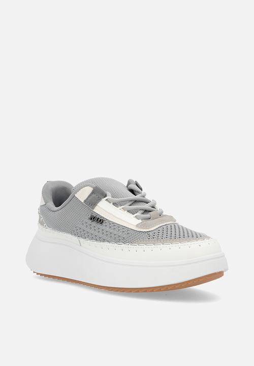 POLO - Knit platform sneaker - grey
