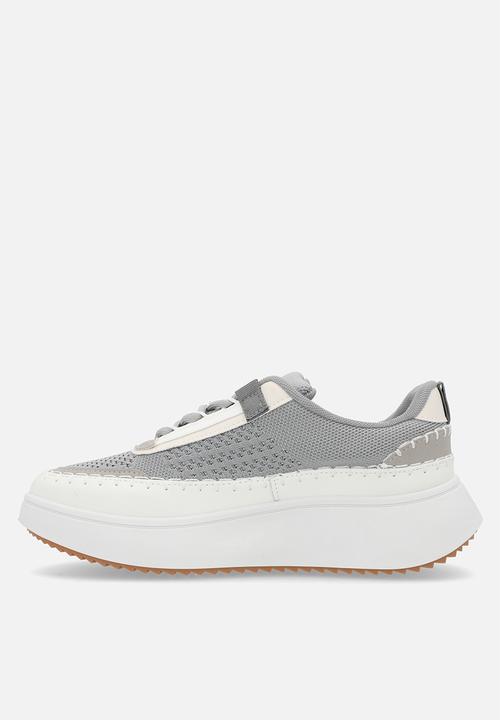 POLO - Knit platform sneaker - grey