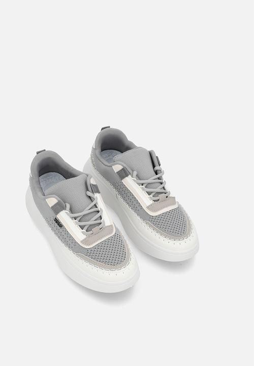 POLO - Knit platform sneaker - grey