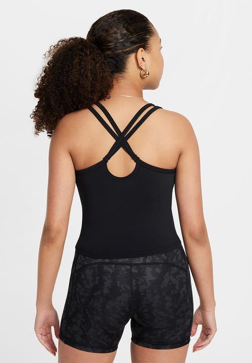 Nike - Girls nike dri-fit one tank - black/white