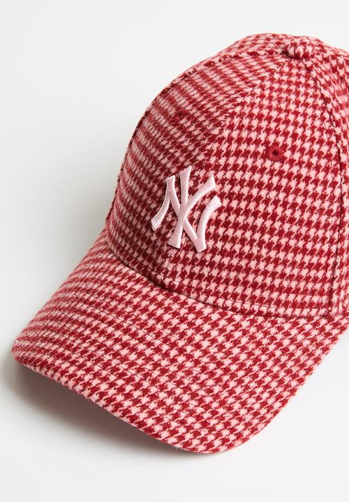 New Era - Female houndstooth 9forty® - red/white