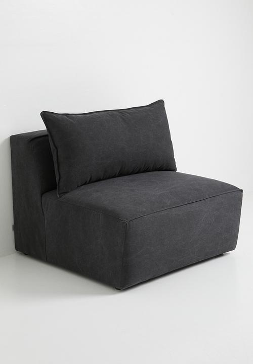 Zorora - Zola love seat no arm - capri graphite