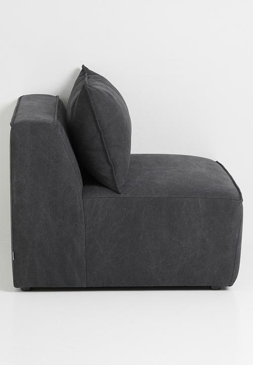 Zorora - Zola love seat no arm - capri graphite