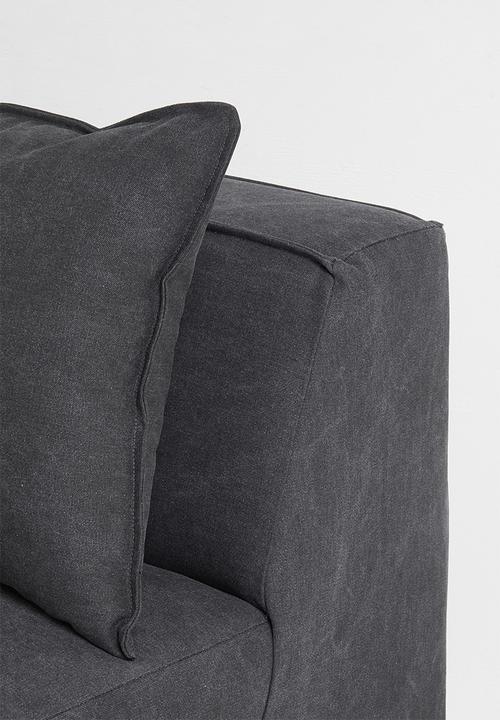 Zorora - Zola love seat no arm - capri graphite