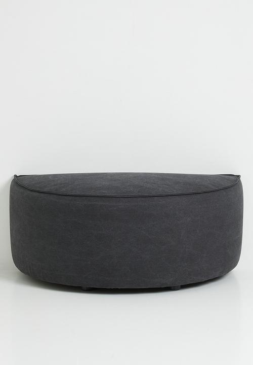 Zorora - Zola ottoman semi circle - capri graphite