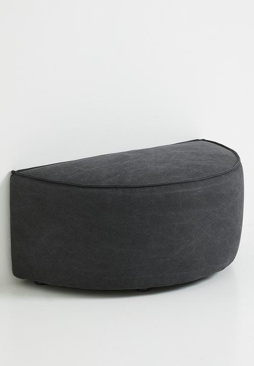 Zorora - Zola ottoman semi circle - capri graphite