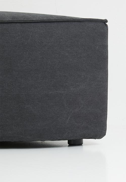 Zorora - Zola ottoman semi circle - capri graphite